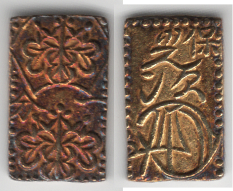 №28 天保一分判金 桐面額縁様